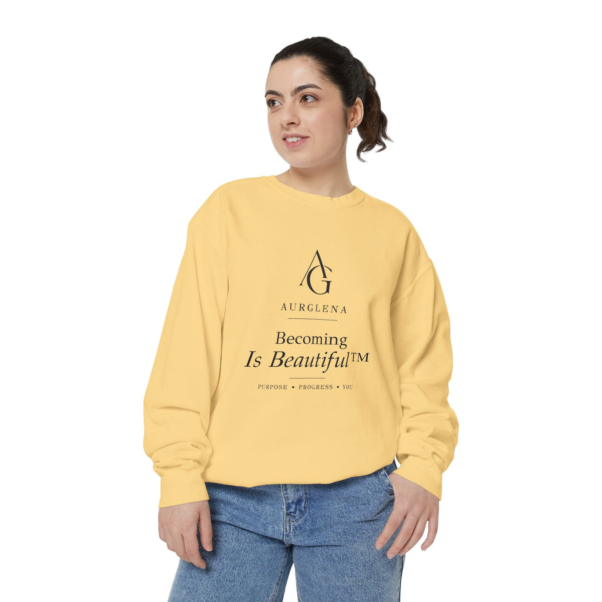 Becoming Is Beautiful™ Garment-Dyed Sweatshirt