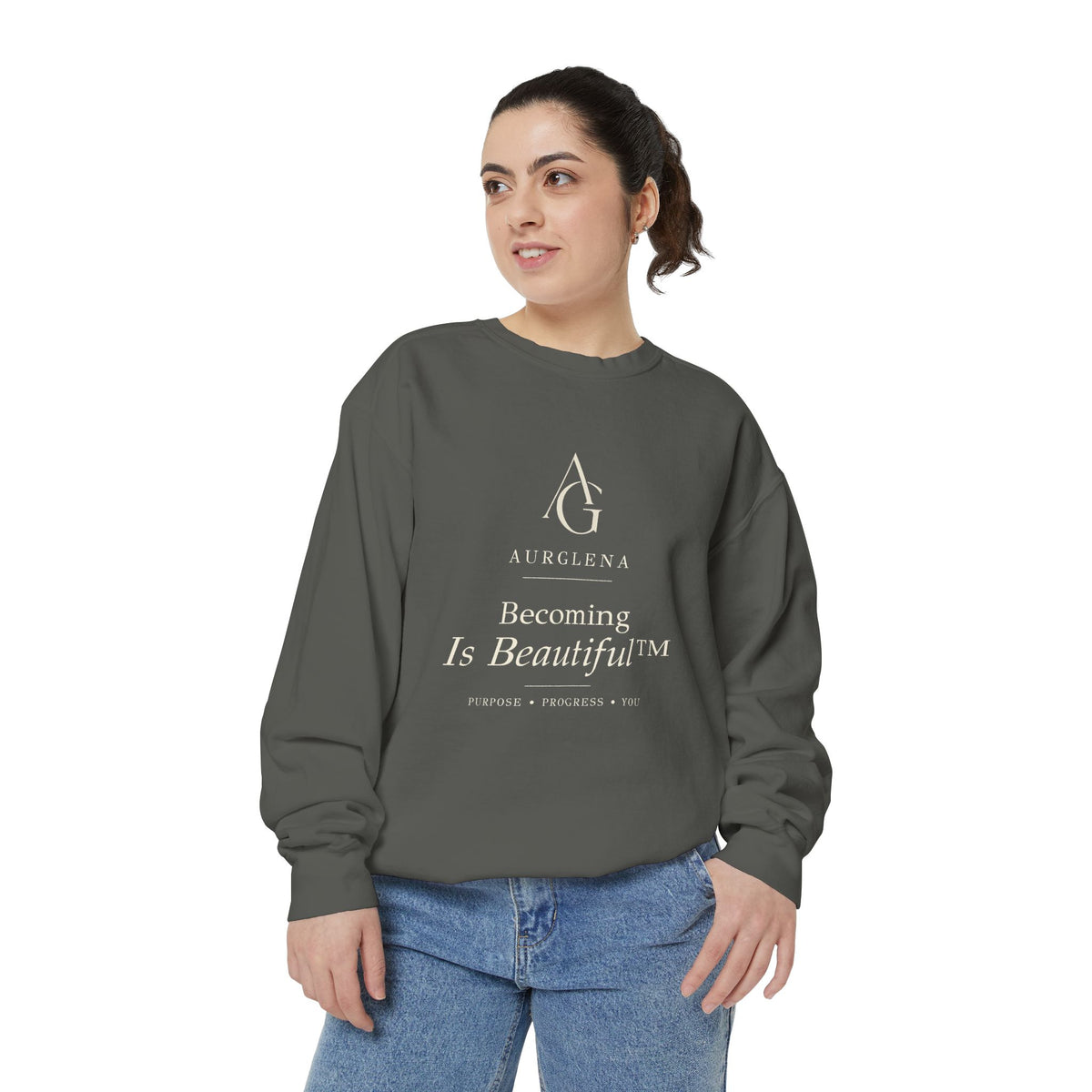 Becoming Is Beautiful™ Garment-Dyed Sweatshirt