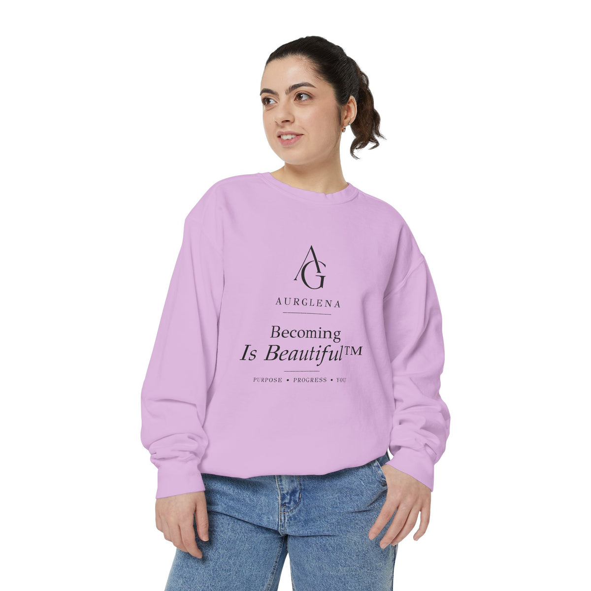 Becoming Is Beautiful™ Garment-Dyed Sweatshirt