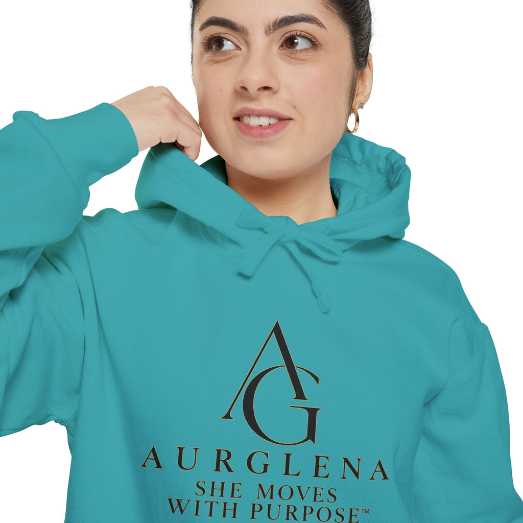 She Moves With Purpose™ Garment-Dyed Hoodie