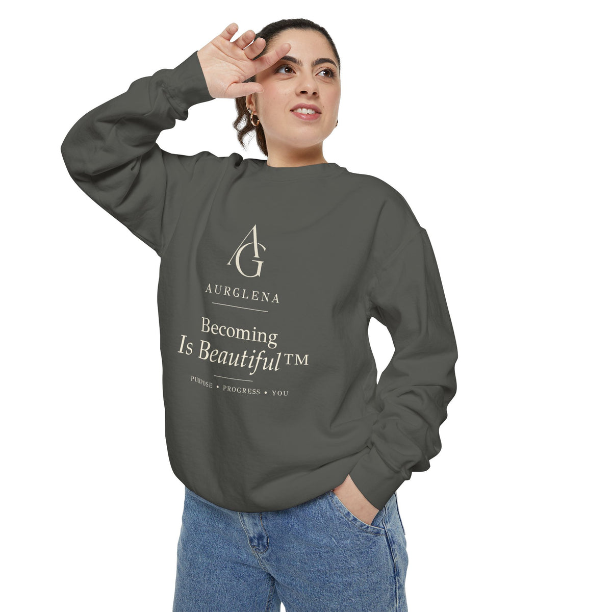 Becoming Is Beautiful™ Garment-Dyed Sweatshirt