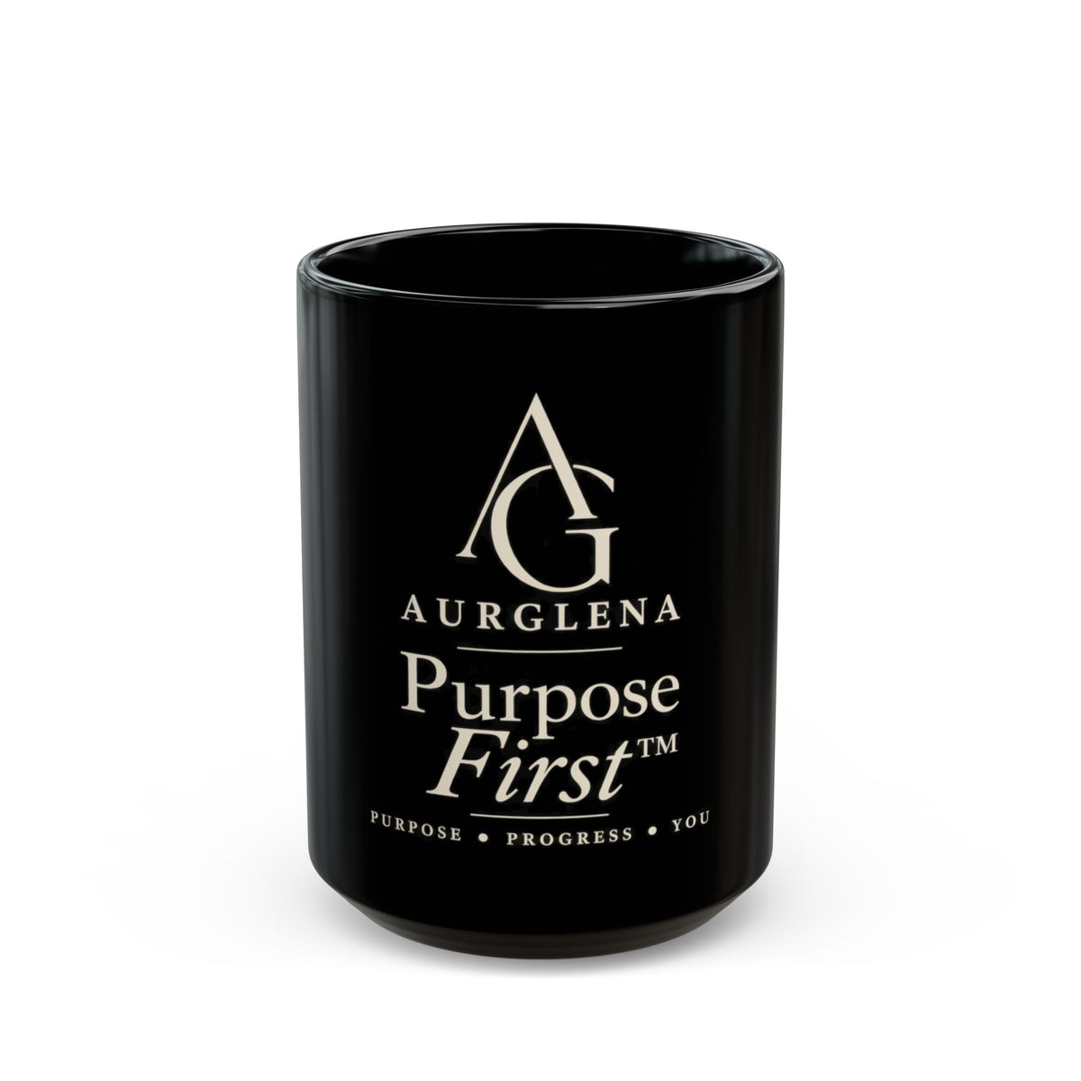 Purpose First™ Black Ceramic Mug