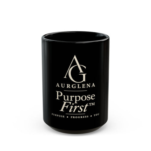 Purpose First™ Black Ceramic Mug