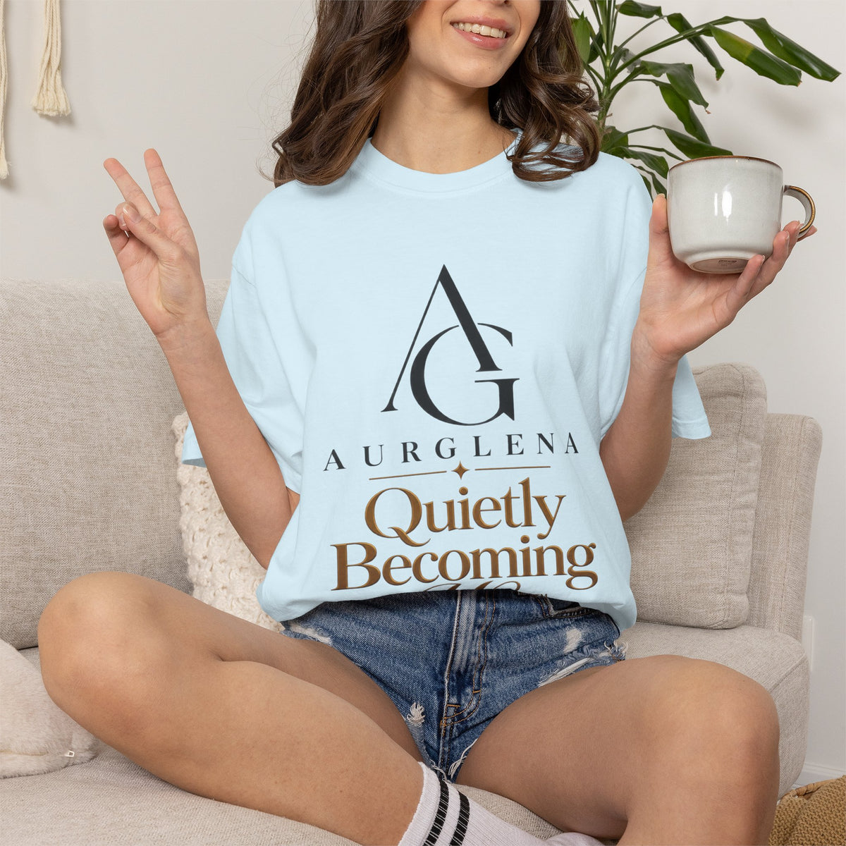 Quietly Becoming Her™ Garment-Dyed Tee