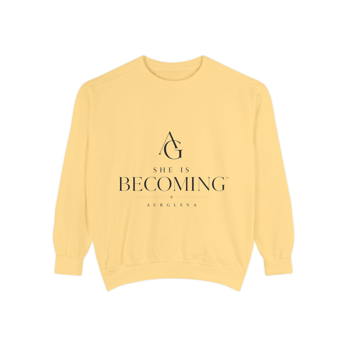 She Is Becoming™ Garment-Dyed Sweatshirt