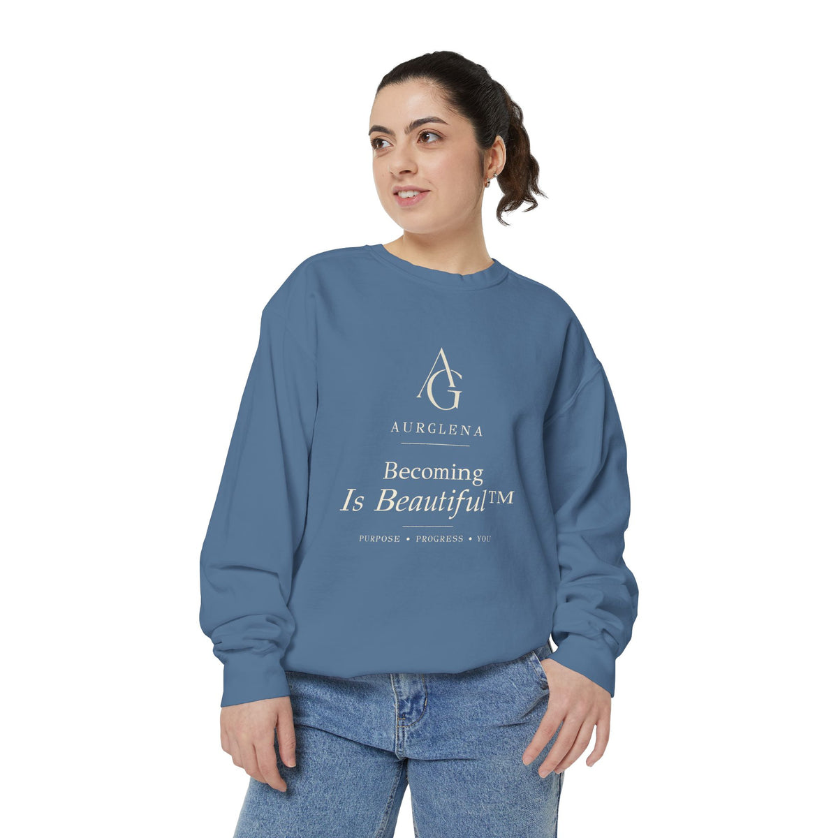 Becoming Is Beautiful™ Garment-Dyed Sweatshirt