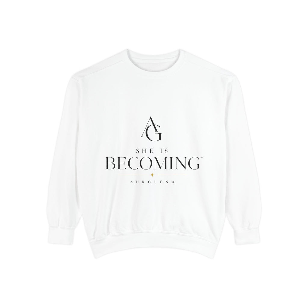 She Is Becoming™ Garment-Dyed Sweatshirt