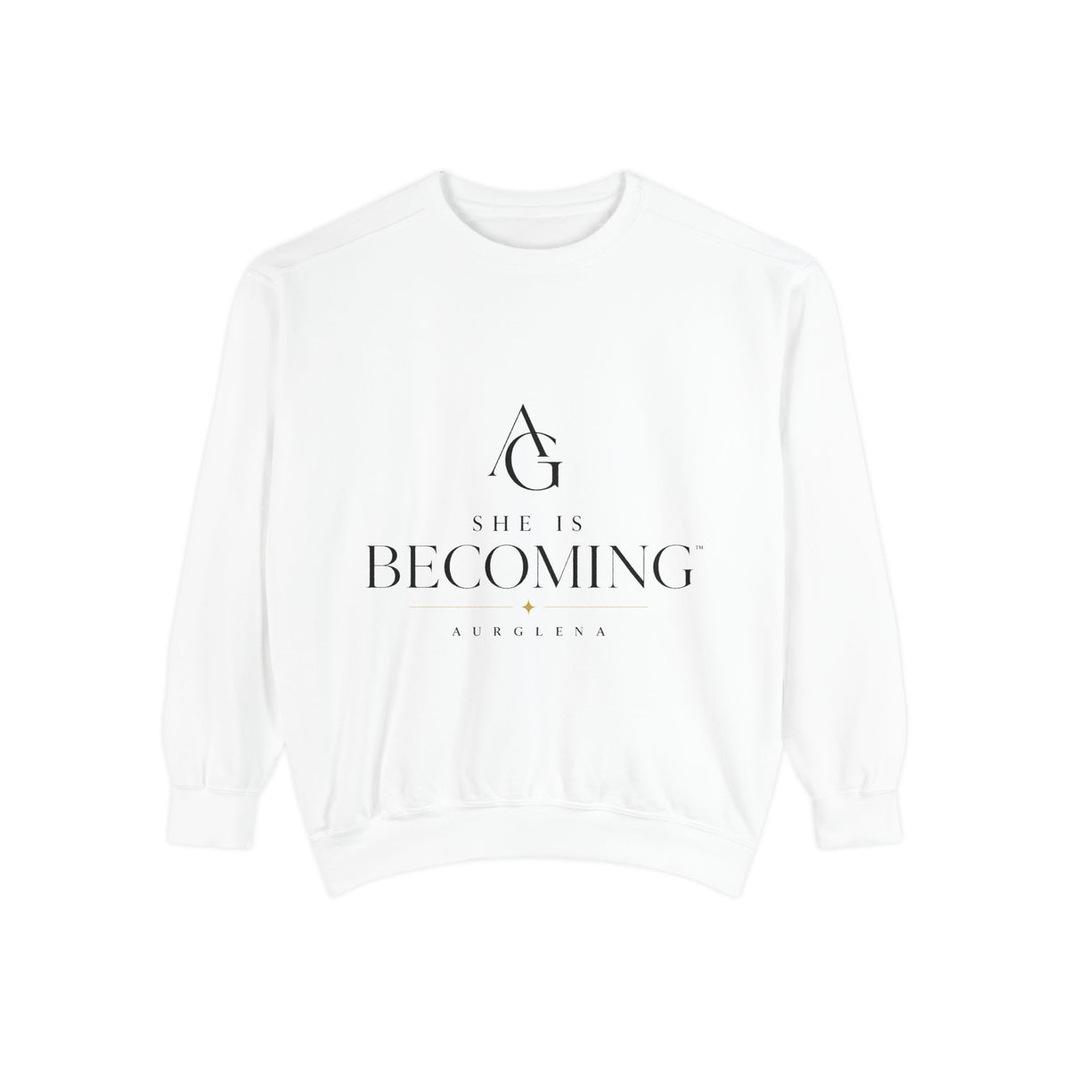 She Is Becoming™ Garment-Dyed Sweatshirt