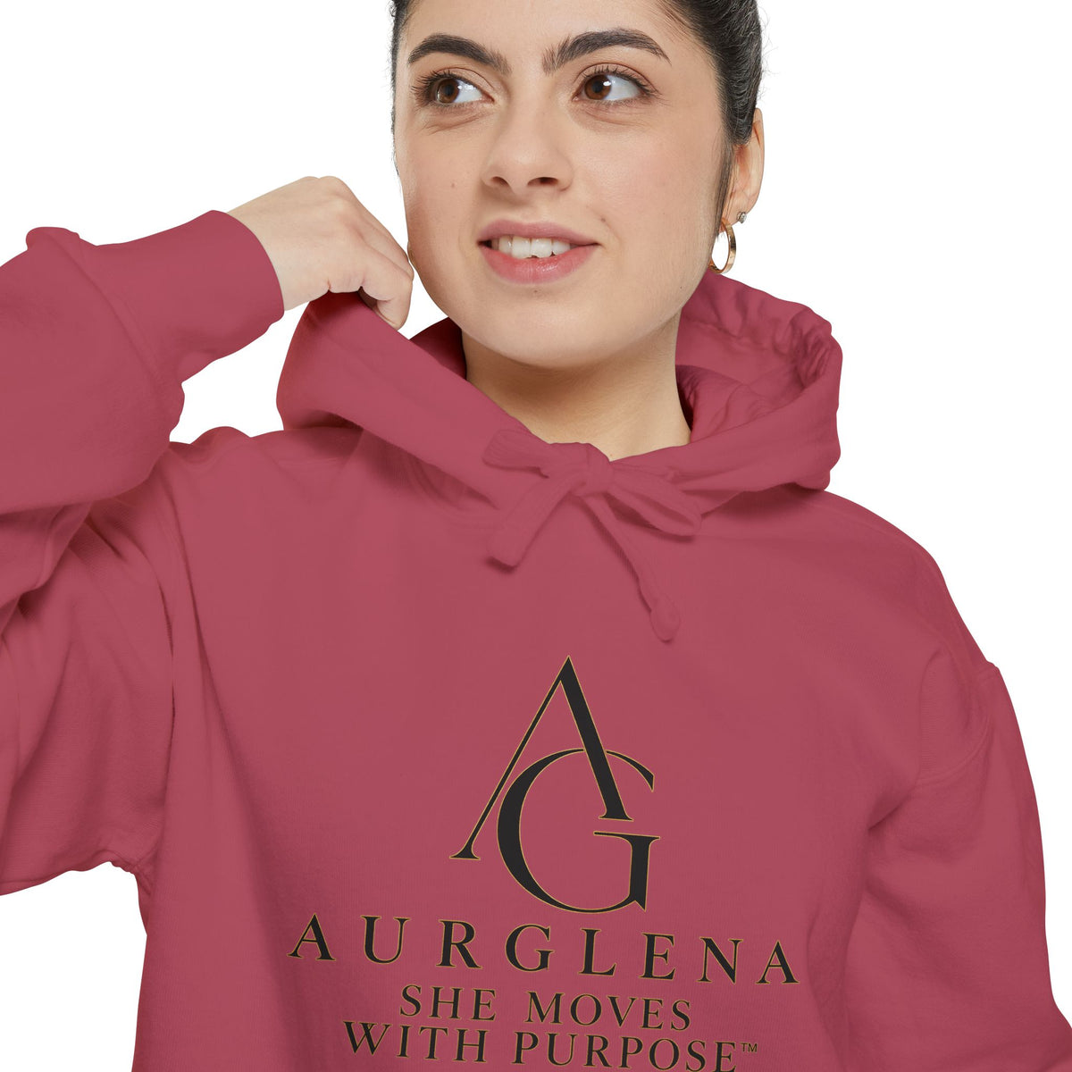 She Moves With Purpose™ Garment-Dyed Hoodie